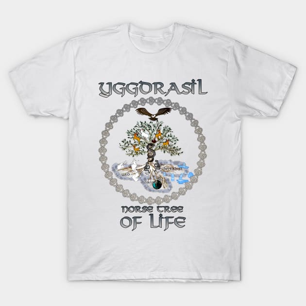 Vikings' Yggdrasil: The Viking Tree of Life in Norse Mythology T-Shirt by KrasiStaleva